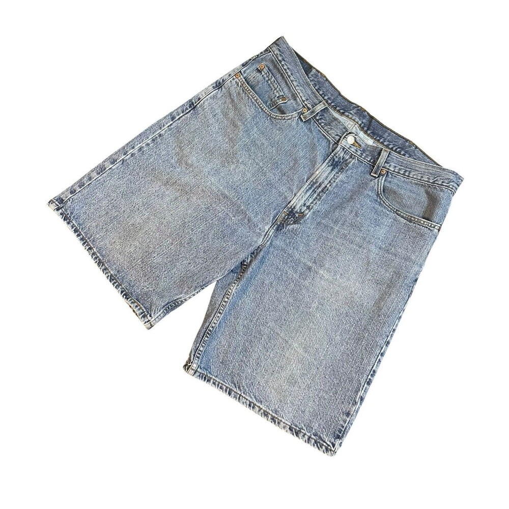 Levi’s Relaxed Fit Blue Denim Jean Shorts Men’s Size 38 Skater Grunge